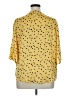 Ellos 100% Polyester Polka Dots Yellow Short Sleeve Blouse Size 16 - photo 2