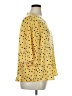 Ellos 100% Polyester Polka Dots Yellow Short Sleeve Blouse Size 16 - photo 4