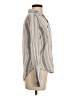 Mudd Chevron-herringbone Gray Long Sleeve Blouse Size S - photo 4