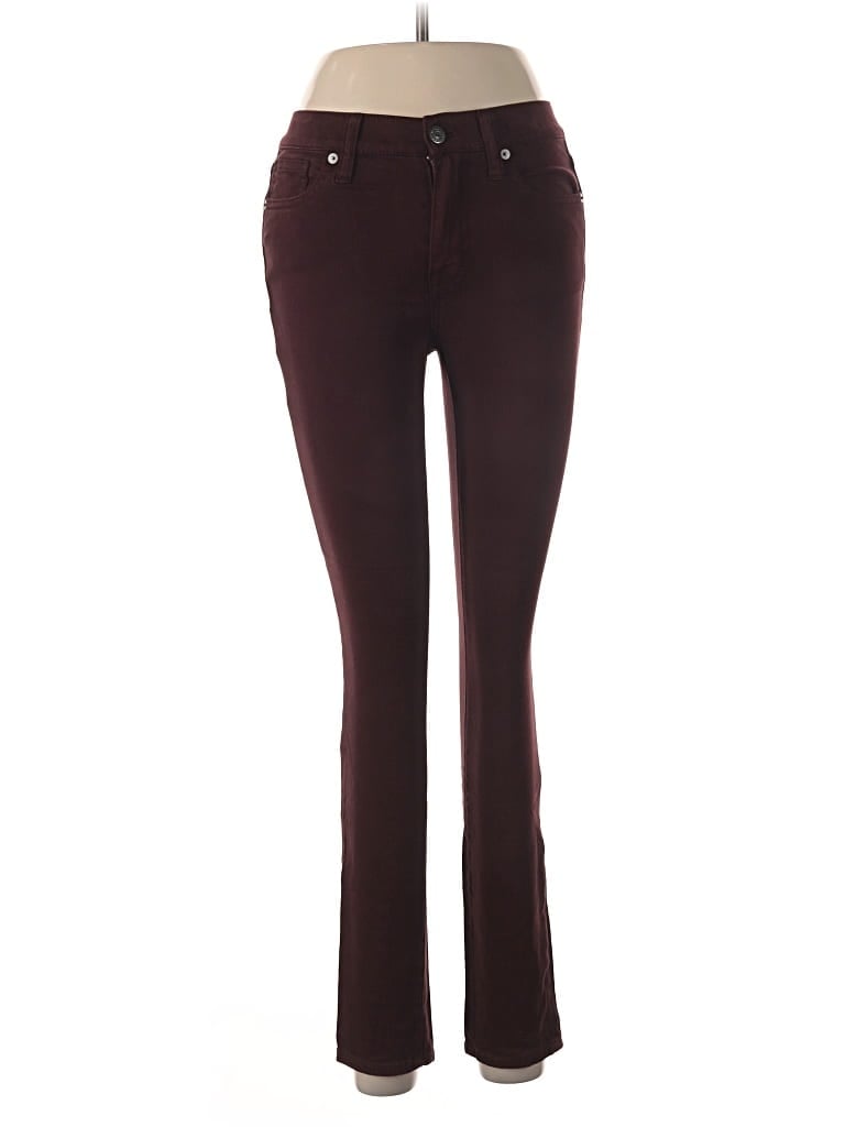 Pre-owned Madewell Casual Pants In Burgundy