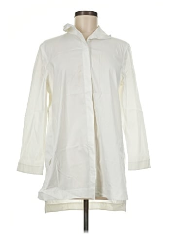 Lafayette 148 New York Long Sleeve Button-Down Shirt (view 1)