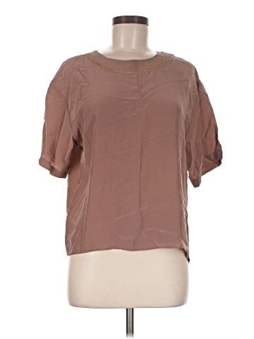 Casual Corner Short Sleeve Silk Top (view 1)