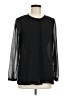 Esprit 100% Polyester Black Long Sleeve Blouse Size 8 - photo 1