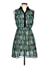 No Boundaries 100% Polyester Paisley Teal Cocktail Dress Size L - photo 1