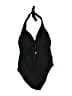Venus Solid Black One Piece Swimsuit Size 8 - photo 1