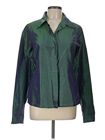 Express Long Sleeve Silk Top (view 1)