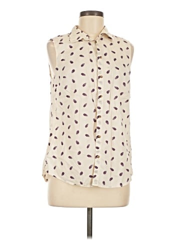 H&M L.O.G.G. Sleeveless Button-Down Shirt (view 1)
