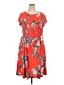 N Touch Print Orange Casual Dress Size 2X - photo 1