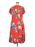 N Touch Print Orange Casual Dress Size 2X - photo 2