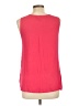 Dana Buchman 100% Polyester Solid Pink Red Sleeveless Blouse Size L - photo 2