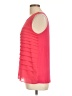 Dana Buchman 100% Polyester Solid Pink Red Sleeveless Blouse Size L - photo 5