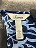 Soma Print Blue Casual Dress Size S - photo 7