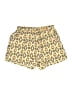 Tyche 100% Polyester Print Yellow Shorts Size M - photo 1