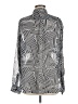 Kut from the Kloth 100% Polyester Print Silver Long Sleeve Blouse Size M - photo 2