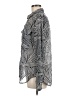 Kut from the Kloth 100% Polyester Print Silver Long Sleeve Blouse Size M - photo 5