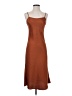 Allison 100% Polyester Solid Brown Casual Dress Size XS - photo 1