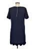 Charlotte Russe 100% Polyester Solid Blue Casual Dress Size M - photo 2