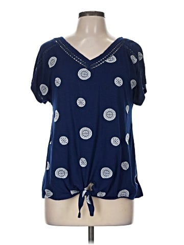 Como Blu Short Sleeve Blouse (view 1)