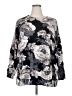 Isaac Mizrahi LIVE! Floral Gray Pullover Sweater Size 2X - photo 1