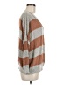 Miracle Stripes Brown Pullover Sweater Size M - photo 4