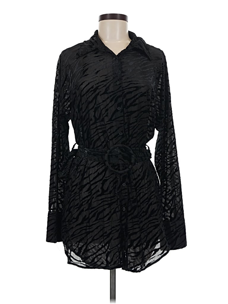 Pre-owned 12th Tribe Casual Dress In Black
