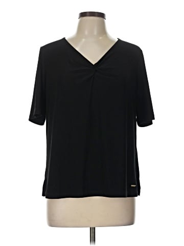 Anne Klein Short Sleeve Blouse (view 1)