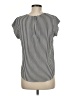 Lily White Stripes Silver Short Sleeve T-Shirt Size M - photo 2