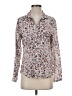 Bella Dahl 100% Rayon Animal Print Silver Long Sleeve Blouse Size XS - photo 1