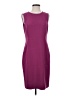Kasper Solid Burgundy Cocktail Dress Size 4 - photo 1
