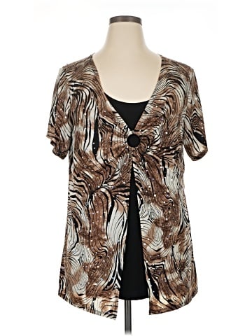 Essentials Short Sleeve Blouse (view 1)