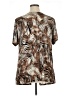 Essentials Brown Short Sleeve Blouse Size 1X - photo 2