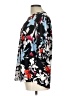 Cathy Daniels Floral Black 3/4 Sleeve Blouse Size L - photo 5