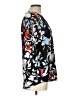 Cathy Daniels Floral Black 3/4 Sleeve Blouse Size L - photo 4