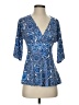 Boston Proper Blue 3/4 Sleeve Blouse Size 0 - photo 1