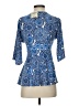 Boston Proper Blue 3/4 Sleeve Blouse Size 0 - photo 2