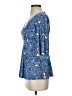 Boston Proper Blue 3/4 Sleeve Blouse Size 0 - photo 5