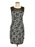 En Focus Studio Graphic Black Cocktail Dress Size 8 - photo 1