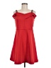 Spense Solid Red Cocktail Dress Size 8 - photo 1