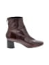 Sandro 100% Leather Burgundy Ankle Boots Size EU 40 - photo 1