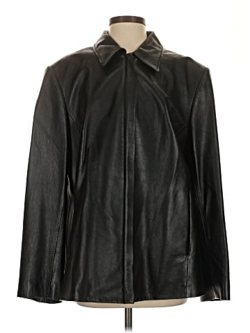 Elisabeth by Liz Claiborne Leather Jacket (view 1)