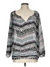 Sanctuary 100% Polyester Silver Long Sleeve Blouse Size L - photo 1