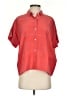 Everlane Color Block Red Short Sleeve Blouse Size 2 - photo 1