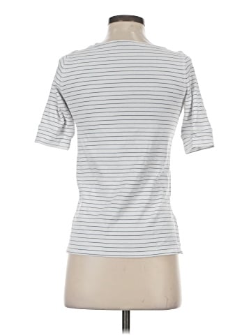 Madewell Ribbed Boatneck Tee in Stripe (view 2)