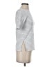 Madewell Stripes Silver Short Sleeve Turtleneck Size XXS - photo 4