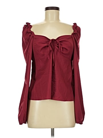 Topshop Long Sleeve Blouse (view 1)