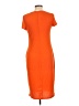 Bebe Solid Orange Casual Dress Size L - photo 2