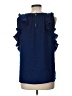 Jade 100% Polyester Blue Sleeveless Blouse Size L - photo 2