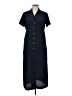 Travelsmith 100% Polyester Solid Blue Casual Dress Size Med Petite - photo 1