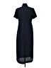 Travelsmith 100% Polyester Solid Blue Casual Dress Size Med Petite - photo 2
