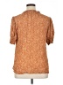DR2 100% Rayon Orange Short Sleeve Blouse Size 1X - photo 2